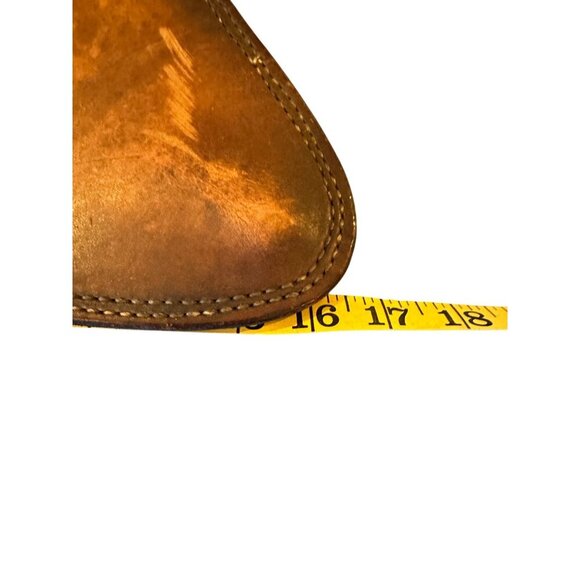 Vintage Tooled Leather Horse Wall Art Triangle Western Decor Saddle Style - Picture 6 of 15